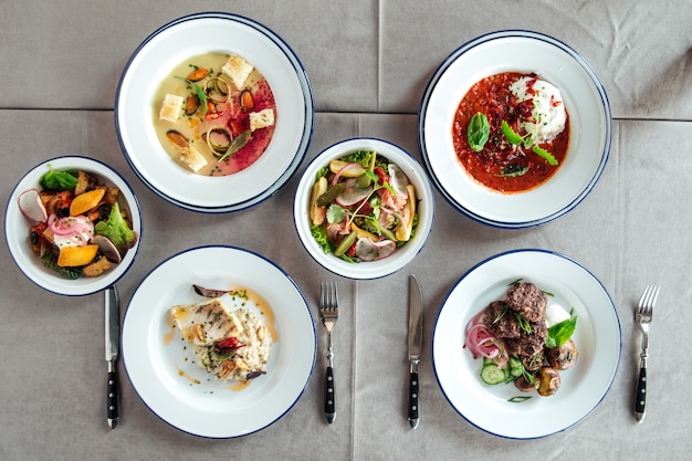 Ассорти блюд для меню